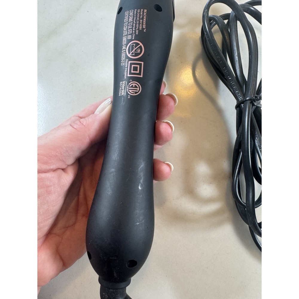 Beachwaver B1 Rotating Curling Iron 1" Ceramic Barrel Midnight Rose Black - Picture 7 of 11